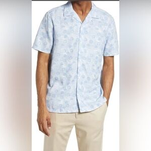 Ted Baker London Maslin Spot Print Camp Short Sleeve- Size 5 US XL